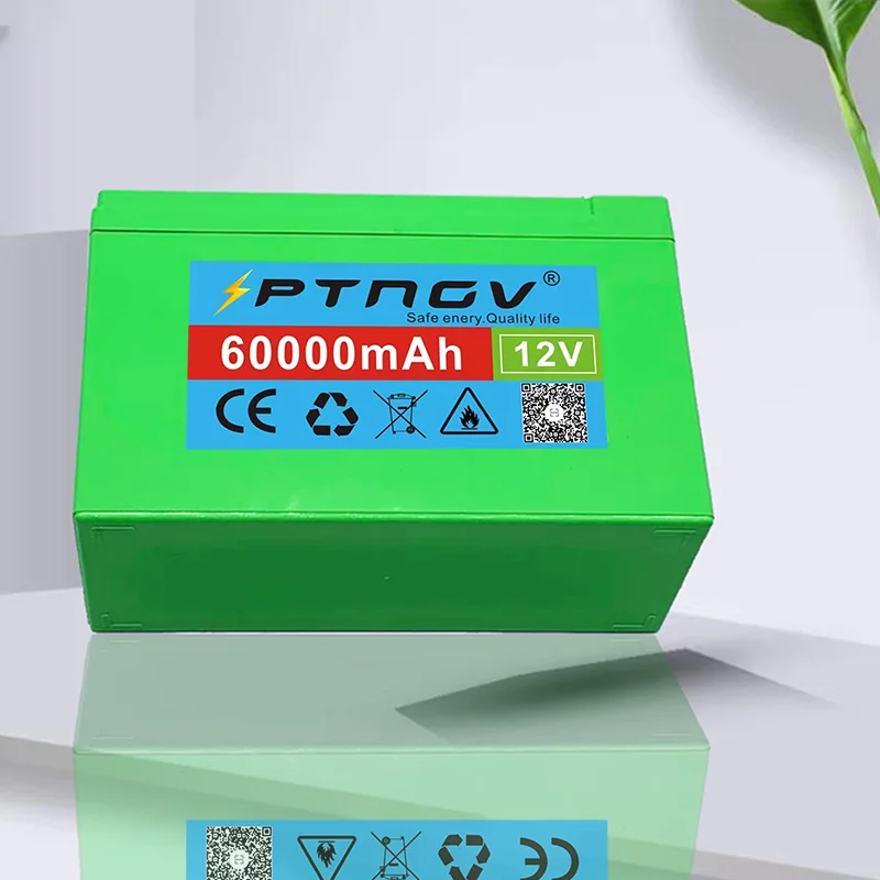 12V 60Ah 18650 lithium battery pack 3S6P built-in high current 20A BMS for sprayers electric vehicle batterie+12.6V charger |