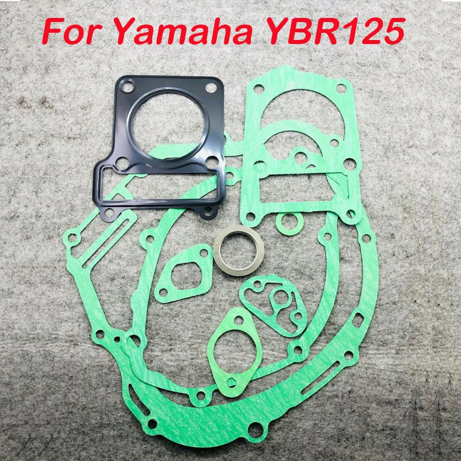 

Motorcycle YBR125 Motor Head Cylinder Engine Gasket Complete oil Seal Set For Yamaha YBR125 YBR 125 2005 - 2012 Motorbike Parts