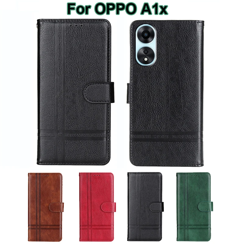 

Vintage Leather Case For OPPO A1x 5G Wallet Flip Cover Funda Movil Para Oppo A78 A58 5G Phone Cases For Oppo A58x 5G PHJ110 Etui