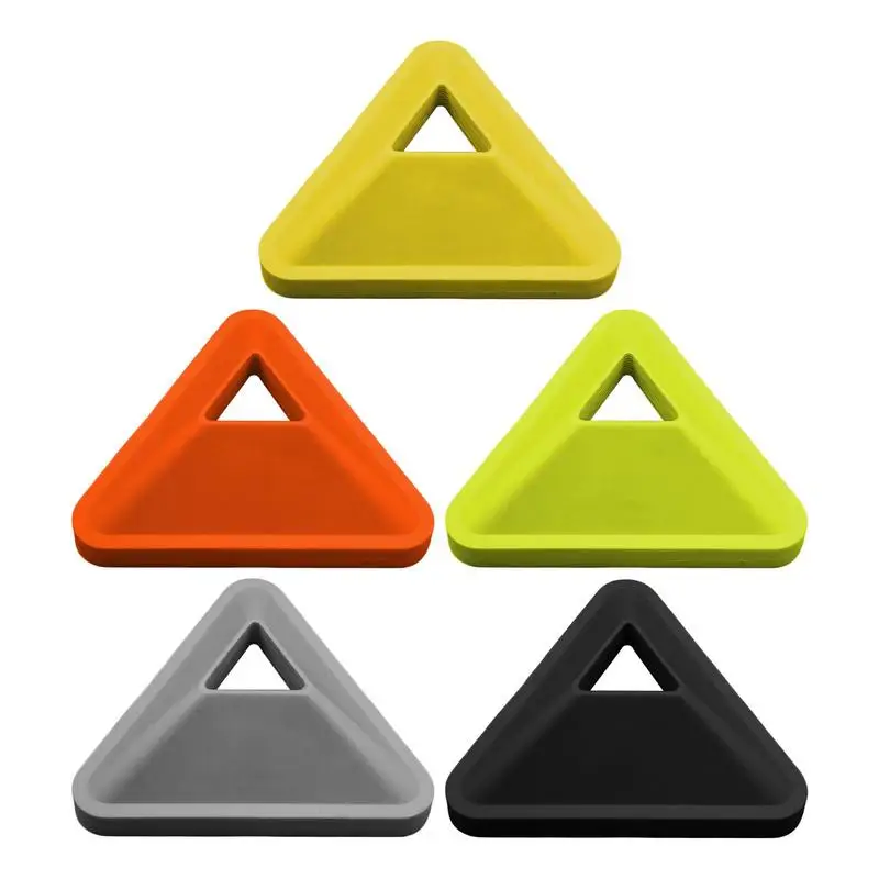 

Soccer Cones 6Pcs Triangular Disc Markers Sports Training Agility Equipment for Skating Football Basketball Indoor Outdoor Games