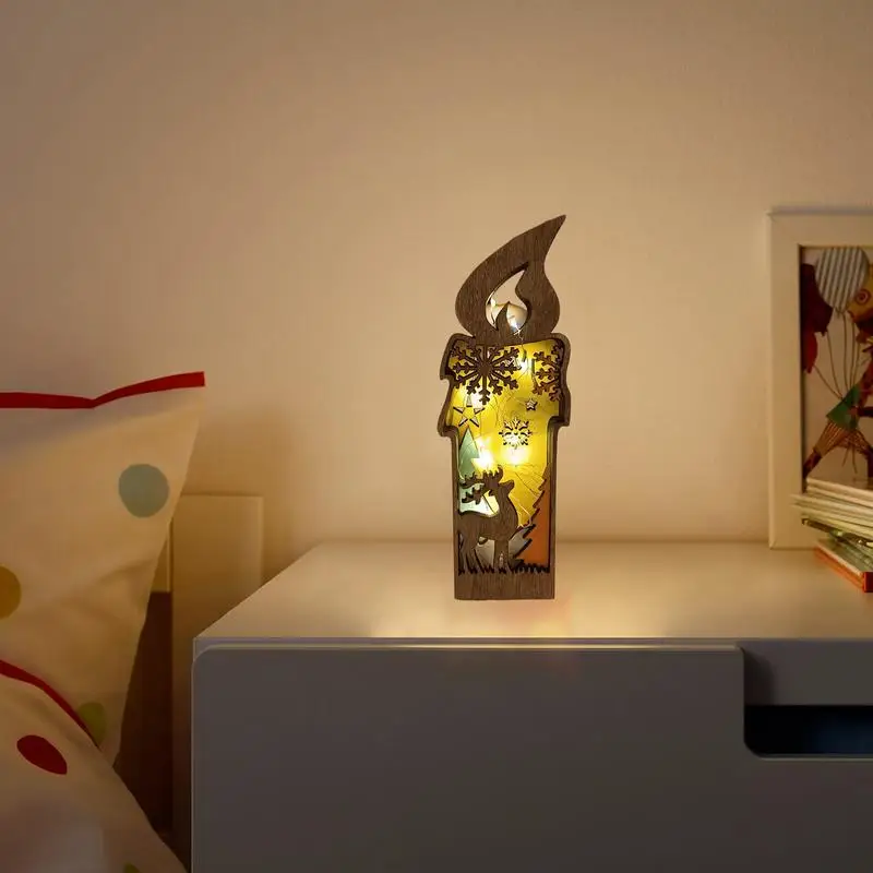 Светодиодные рождественские огни с изображением оленя светящиеся украшения в