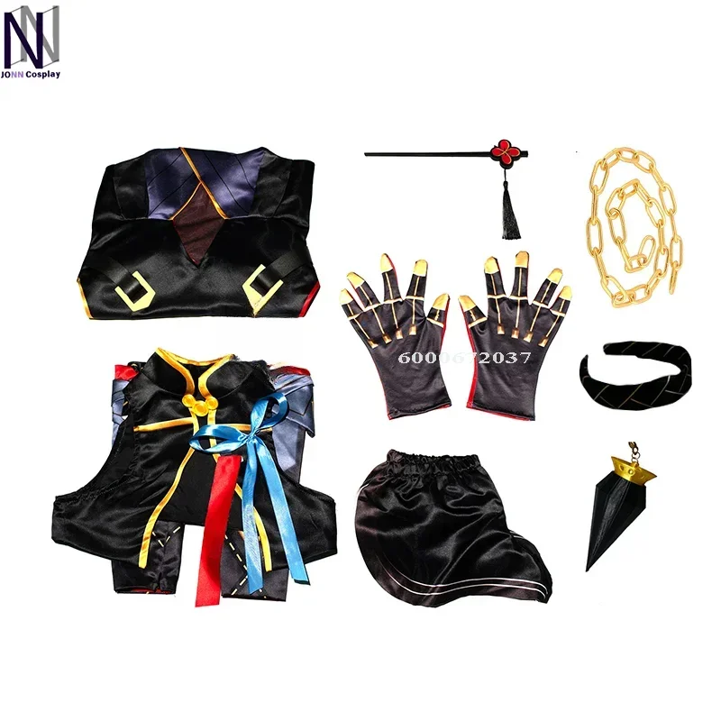 Игра Wuthering Waves Иньлин Косплей Костюм Парик Платье Униформа Серьги Головные Уборы