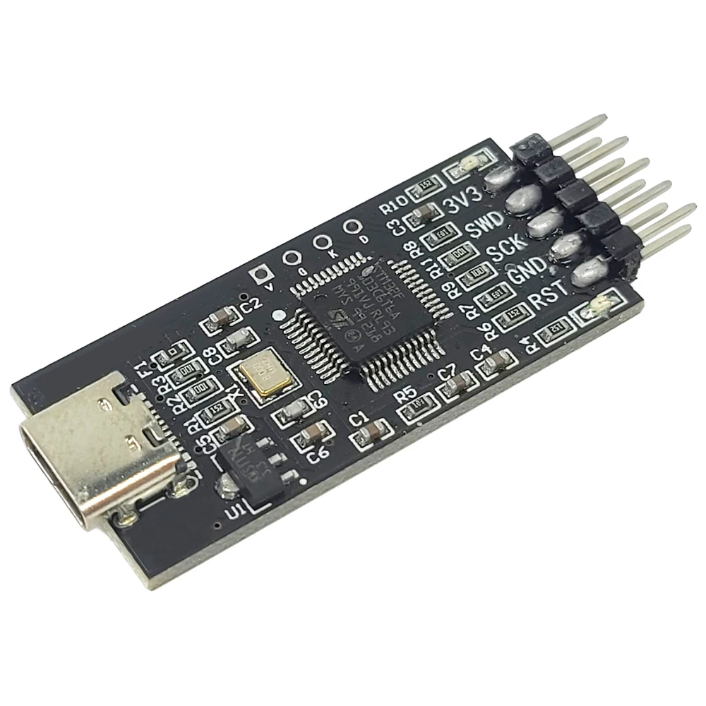 Фото Эмулятор модуля загрузки горелки STM32 для чипа Cortex-M, замена портов JLINK и STLINK 10M SWD CDC TTL, USB TYPE-C №3