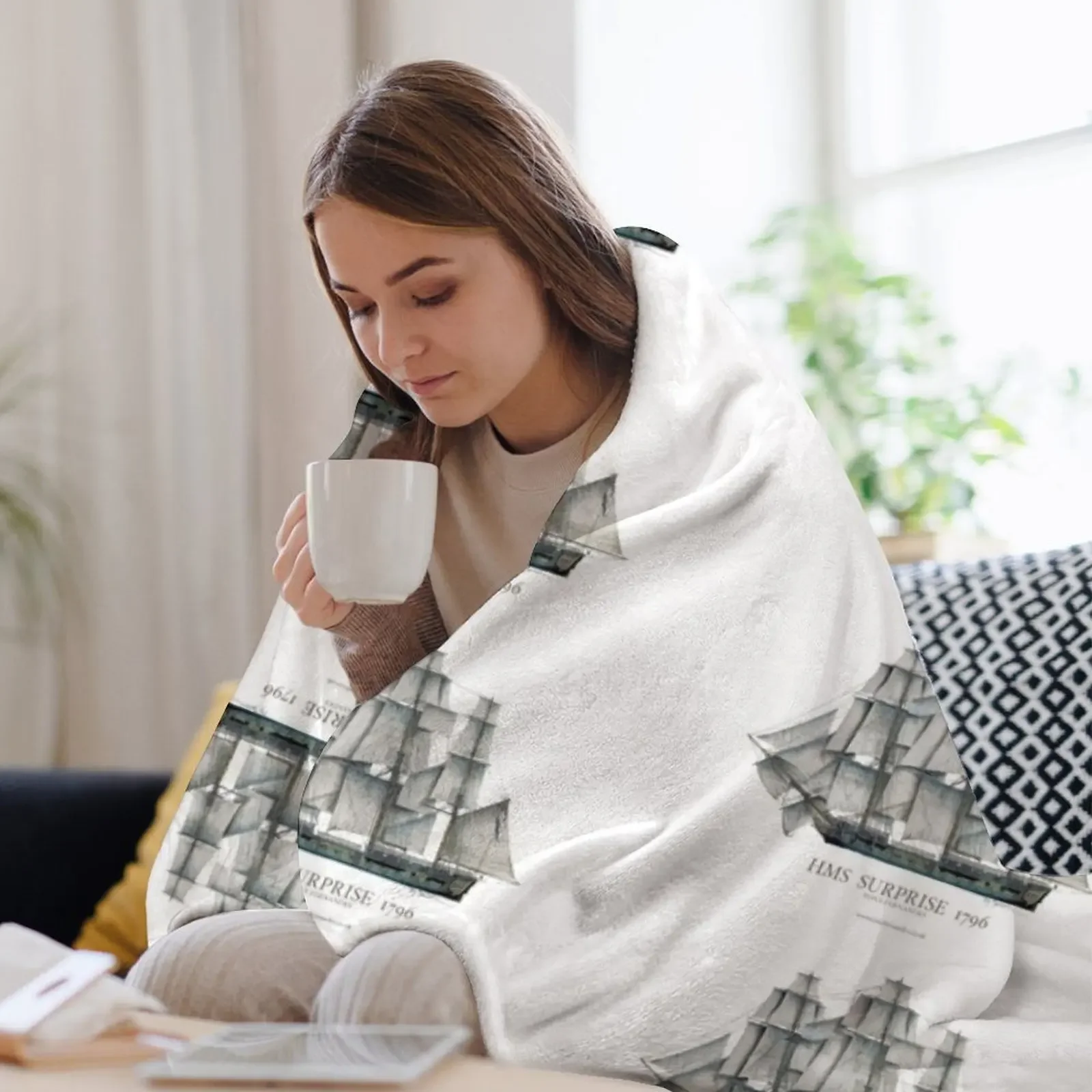 Одеяло HMS Surprise 1796 рождественские украшения мягкие одеяла для дивана