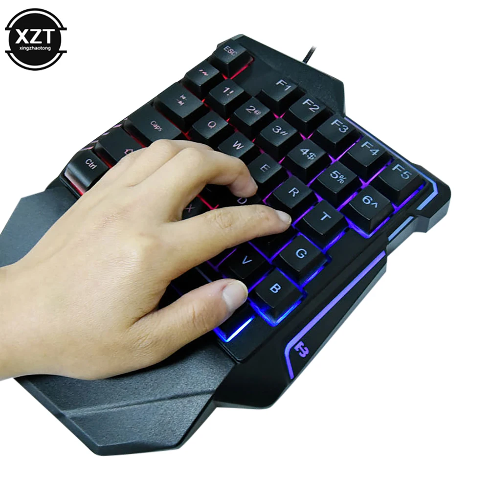G7 Gaming Keyboard Single Hand Mini Usb Ultra-slim Wired 35k