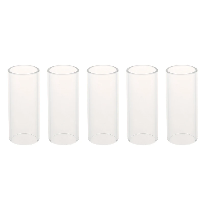 

New 5Pcs 60 Mm X 22 Mm Plastic Guitar Slide Guitar Bottleneck For Electric Guitar Guitar Accessories