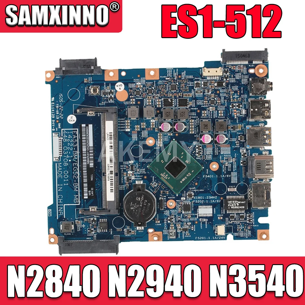 Akemy для Acer aspire ES1-512 материнская плата ноутбука EA53-BM EG52-BM MB 14222-1 448.0378.0011 основная DDR3 |