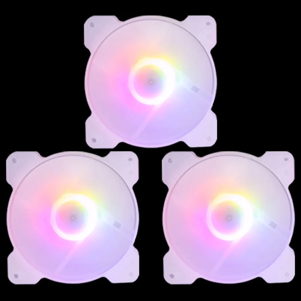 

Чехол для настольного компьютера, тихий кулер 12 см с RGB светодиодный подсветильник для процессора