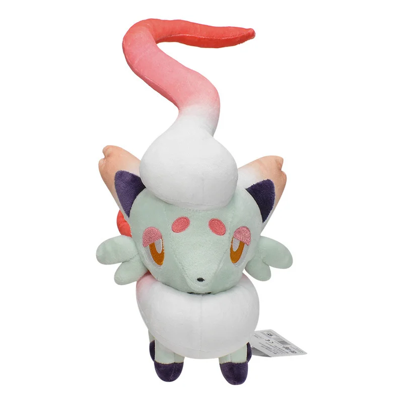 

28cm Kawaii Pokemon Zorua Plush Toy Heterochromatic Wash Jade White High Quality Stuffed Animal Doll For Children Birthday Gift