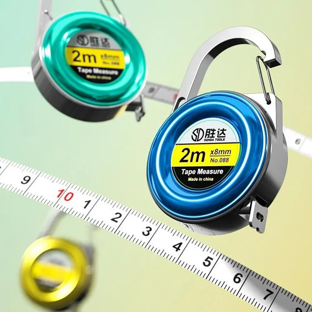 2-метровая маленькая рулетка мини-брелок линейки многофункциональные со