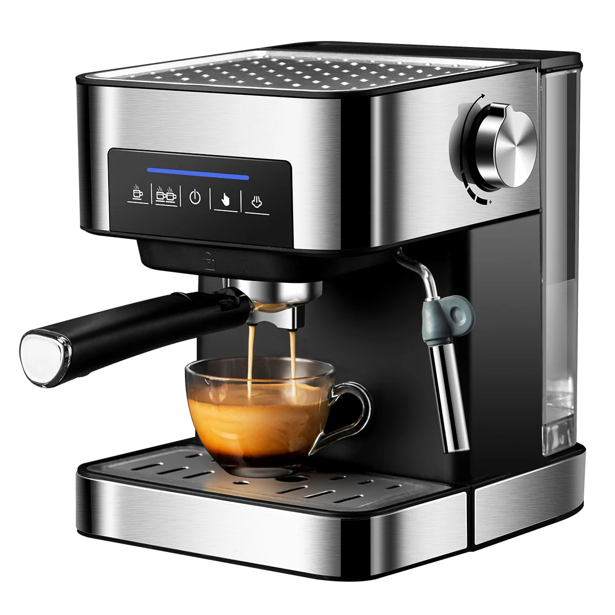 

Professional Italian Roaster Coffee Makers 20Bar Semi-Automatic Espresso Coffee Machine With Milk Frother