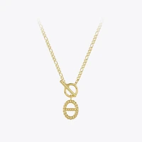 enfashion kpop hollow twist pendant necklaces for women gold color stainless steel geometric bar necklace 2020 naszyjnik p203157