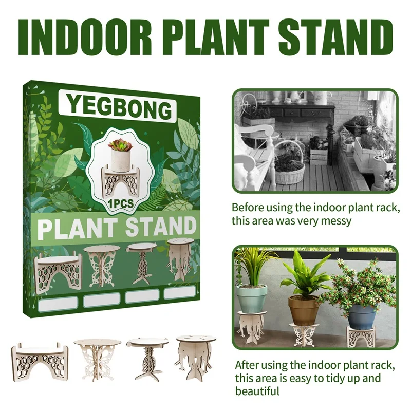 1PCS Flower Pot Rack Home Garden Indoor Display Plant Stand Shelf Strong Free Standing Bonsai Holder Planter Trays Decor |