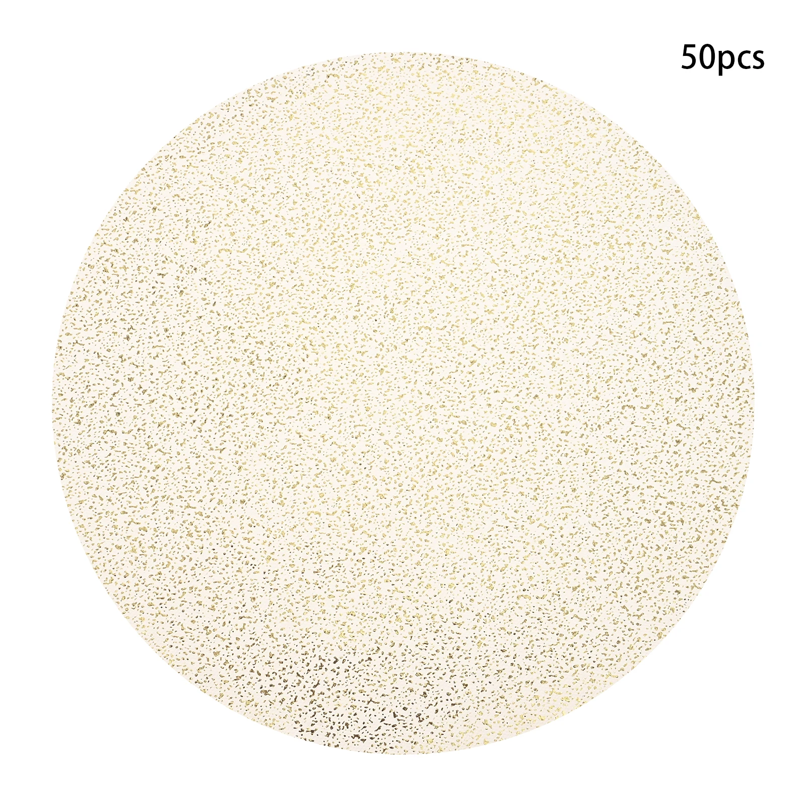 Одноразовые золотые круглые коврики для посуды 50 шт