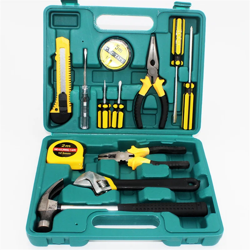 Complete Tool Kit Home Toolbox Auto Car Repair Tool Set With Hammer Pliers Mechanical Work Tool Box Sets For Handyman