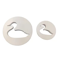 2pcs swan elk shape cookie cutter christmas candy cake moulds chocolates decorating tools coffee stencil mold diy baking fondant