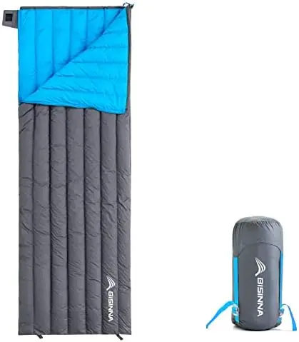 

Ultralight Backpacking 650 Fill Power 32-50F Down Sleeping Bag for Adults and Kids - Ultra Lightweight and Compact Backpack Enve