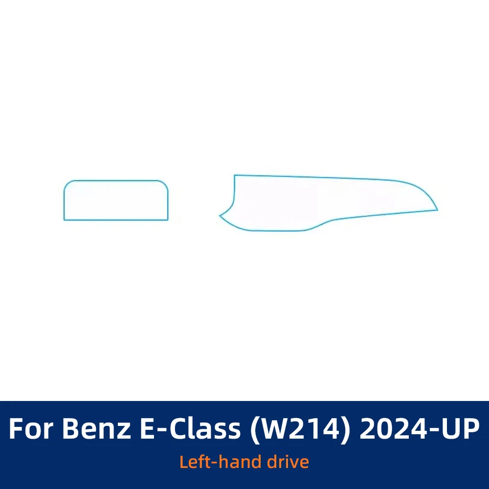 

Защитная пленка из ТПУ для Mercedes Benz MB W214 E-Class 2024, салон автомобиля, центральная консоль, прозрачный ремонтный Стайлинг против царапин