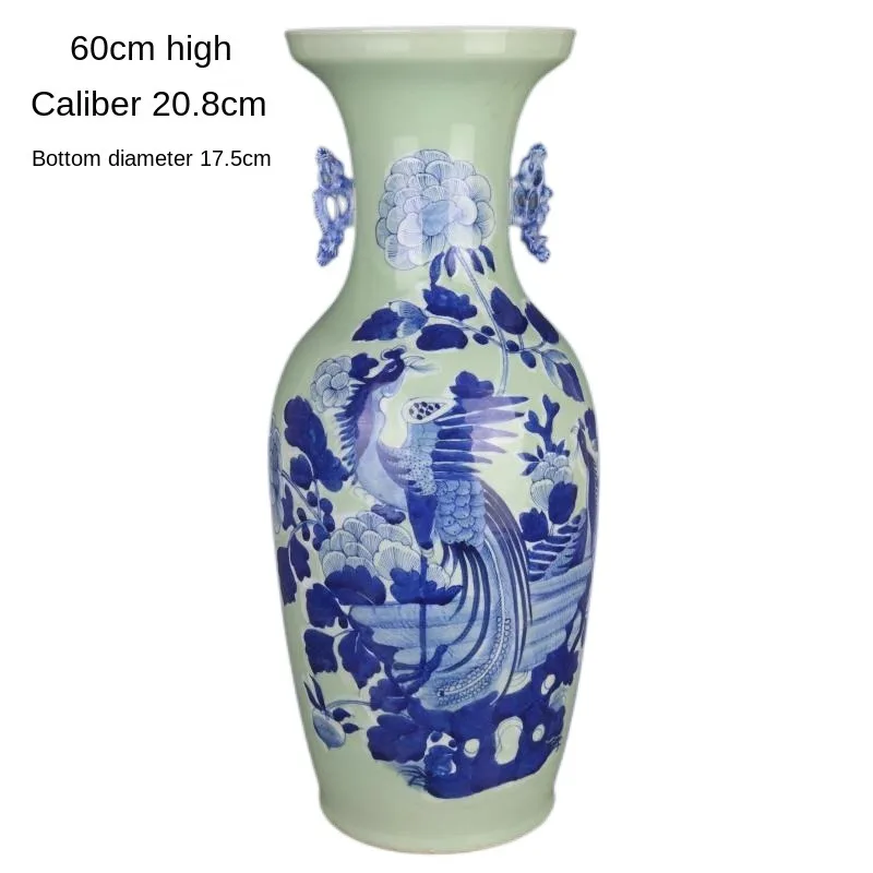 

Qing Dynasty Kangxi Blue And White Appreciation Bottle Antique Porcelain Home Decoration Collection Of Chinese Style Ornaments