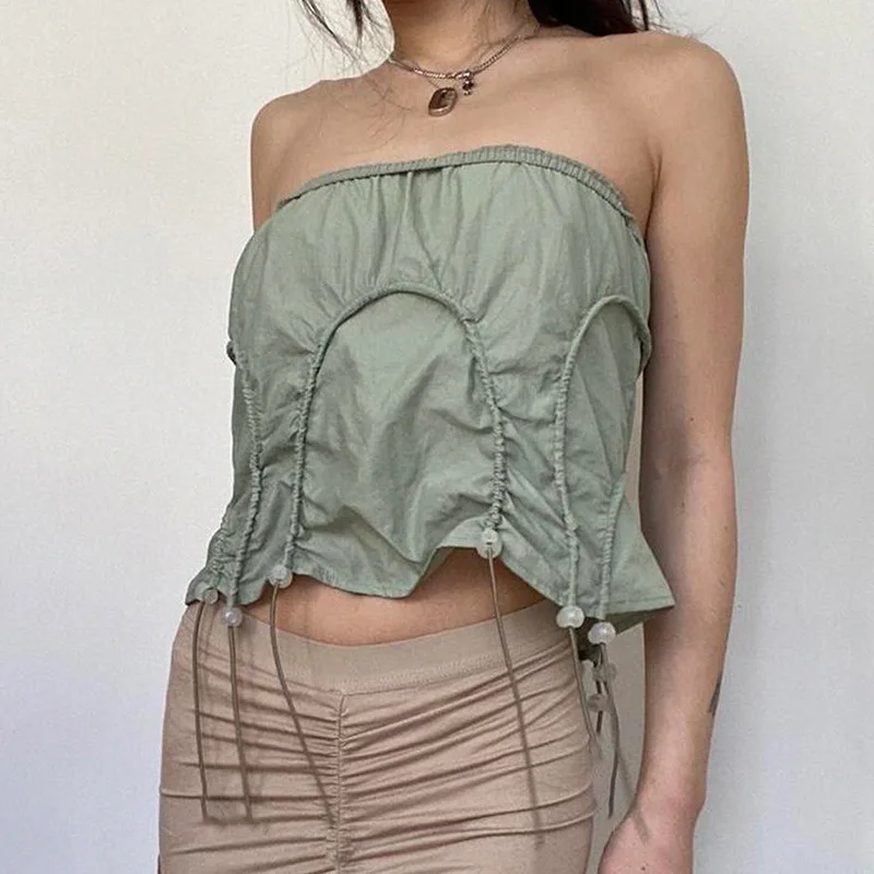 

Винтажная облегающая мини-юбка в стиле ретро, зеленая юбка с завязкой на подоле, с низкой талией, в стиле преппи, стиль Харадзюку, гранж, улич...