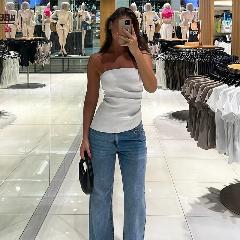 Женский белый бюстгальтер топ платье для выпускного вечера сексуальный летний