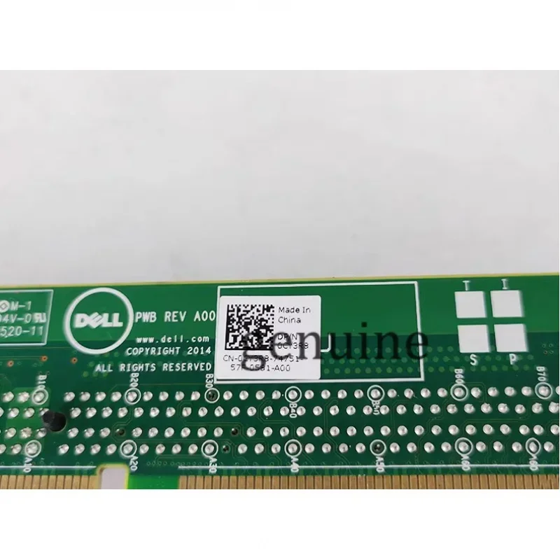 Оригинальная плата для серверной карты DELL Poweredge R630 Riser 2 SLOT 1 G3 CARD PCIe x16 Card Riser2 CY3R8 0