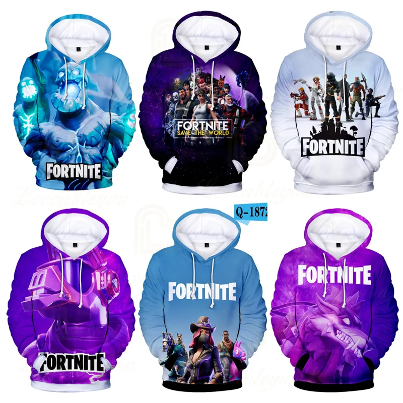 

Fortnite Hoodie Sweatshirt Men and Women Sudaderas Victory Royale Battle Game 3D Children Kids Hero Tops Girls Boys Clothing