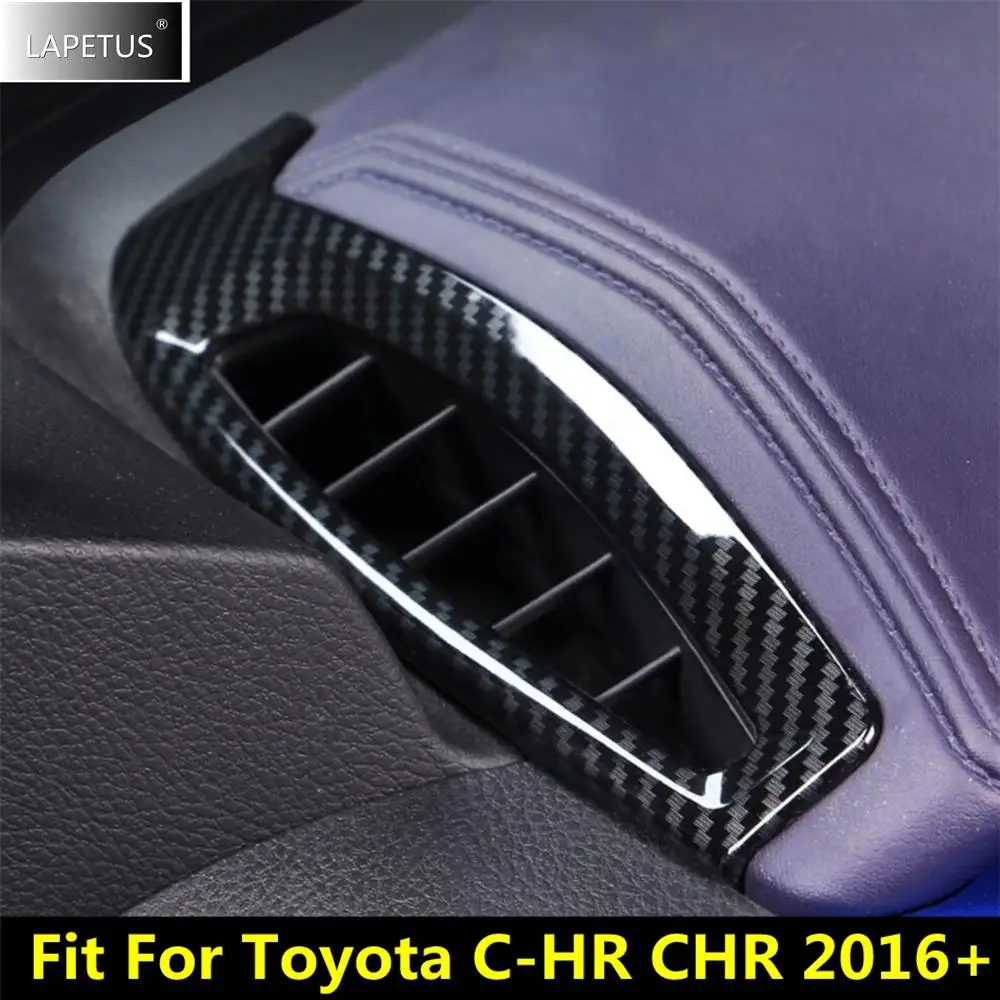 

Dashboard AC Air Conditioning Outlet Vent Decoration Cover Trim For Toyota C-HR CHR 2016- 2022 Carbon Fiber Accessories Interior