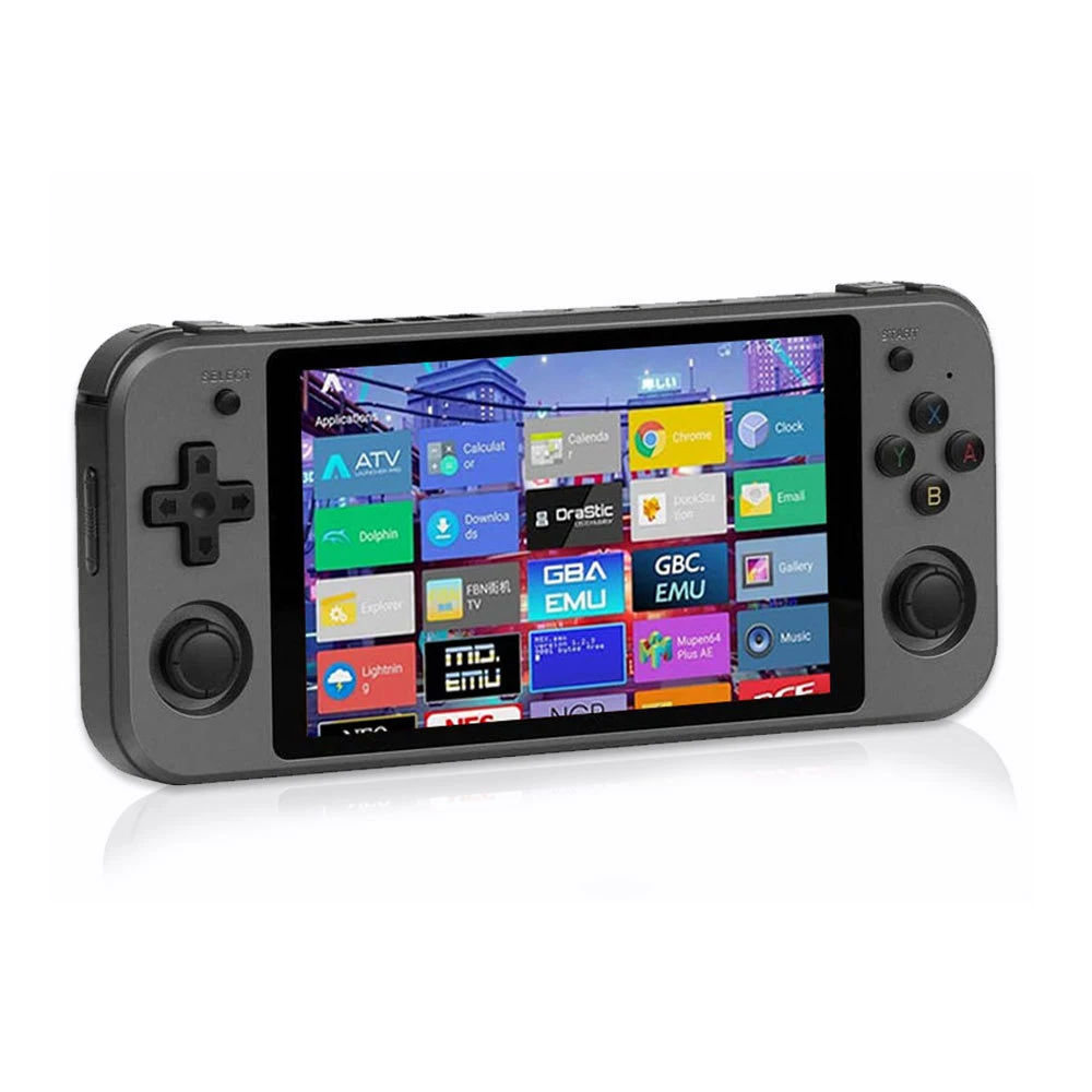 

RG552 Anbernic Retro Video Game Console Dual systems Android Linux Pocket Game Player,Metal wallpaper