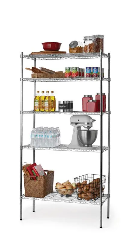 

Tier Wire Shelf Unit, Chrome, 1750 lb Capacity