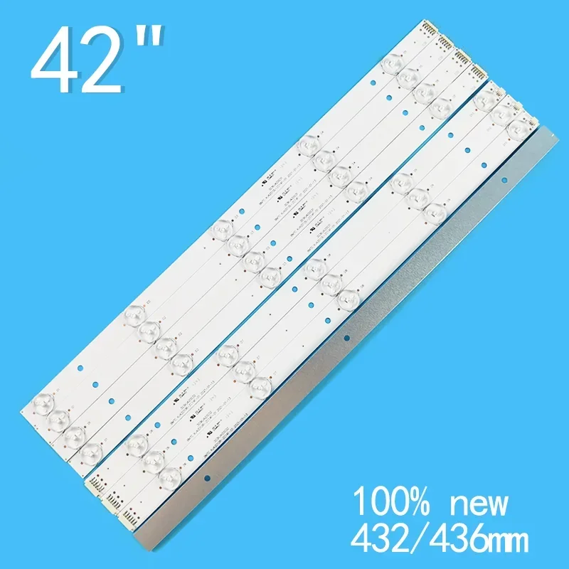 8 шт. светодиод для JS-42100 BMTC KJ42D10L-ZC14F-01 KJ42D10R-ZC14F-01 KM0416DCF27A 303KJ 420031 420032 LED42HS56 KJ42D10L