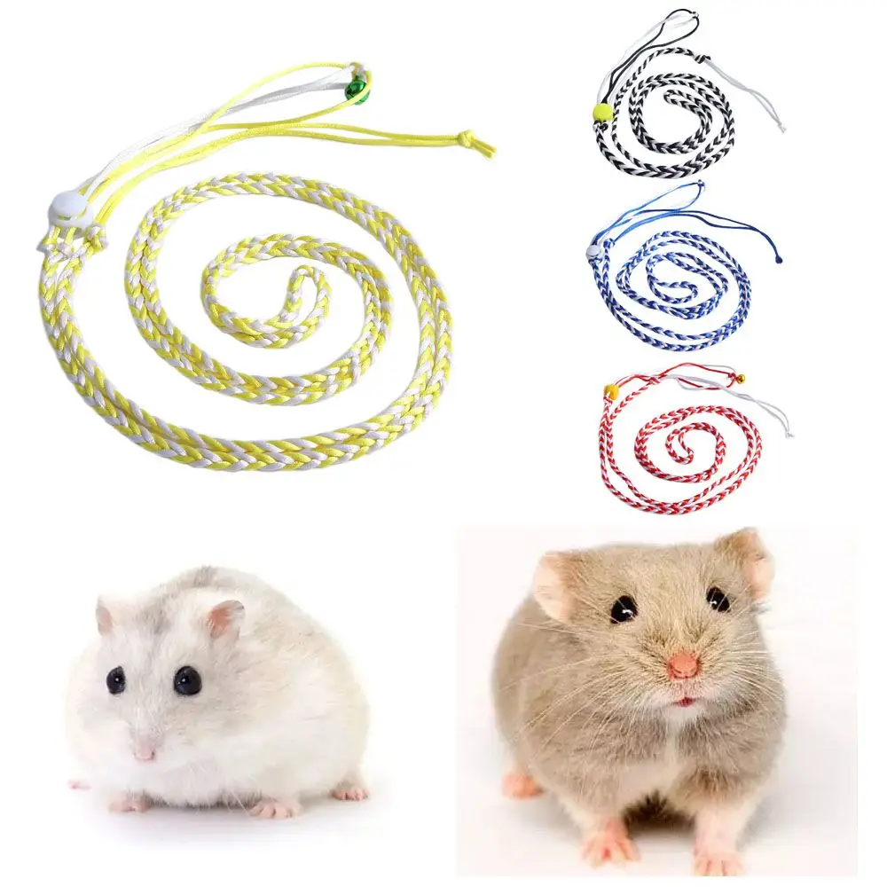 

with Bells Walking Rat For Hamster,Squirrel,Rat Pet Lead Hamster Harness Mouse Collar Rope Hamster Leash Pet Supplies