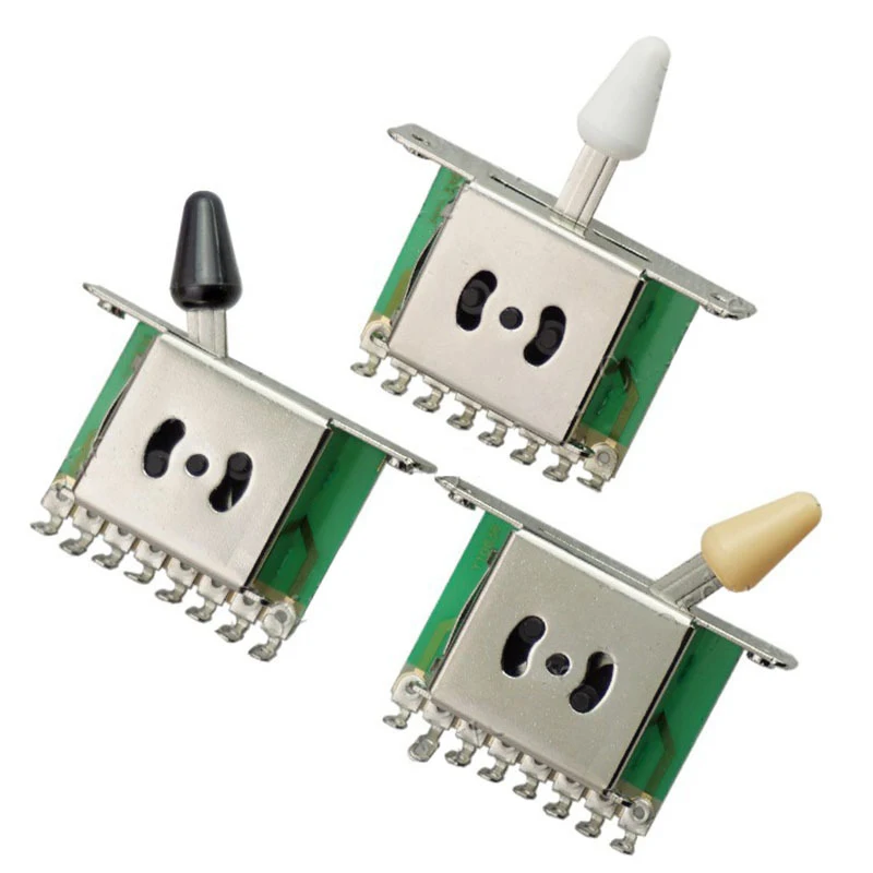 

1Pc New Electric Guitar Five-gear Switch Five-gear Tone Transfer Switch Toggle Switch 5-speed Select Switch Eight Connections