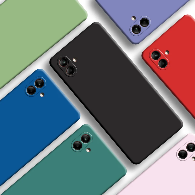 

For Samsung Galaxy A04 Case Samsung A04 Cover 6.5 inch New Original Liquid Silicone Shockproof Bumper For Galaxy A04 A03 Core