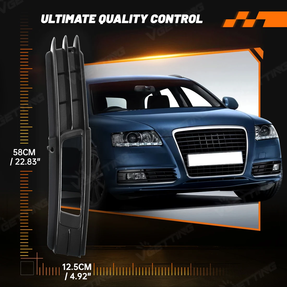 Фото Передний бампер, противотуманная фара, решетка, рамка для Audi A6 C6 4F Sedan Avant 2008 2009 2010 2011 4F0807681P, левая/правая аксессуары №5