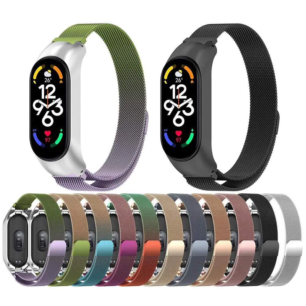 

Watch Band Screwless Wristband Bracelet Replacement Straps Adjustable Length Compatible for Xiaomi Mi Band 7 7nfc