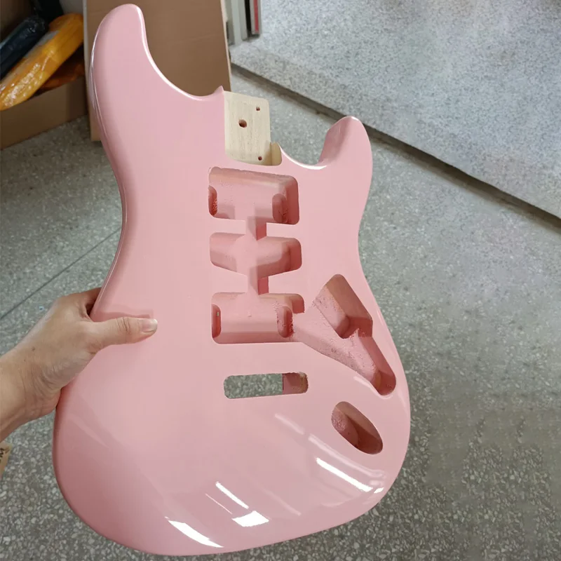 ST розовый корпус электрогитары тополя музыкальный инструмент DIY