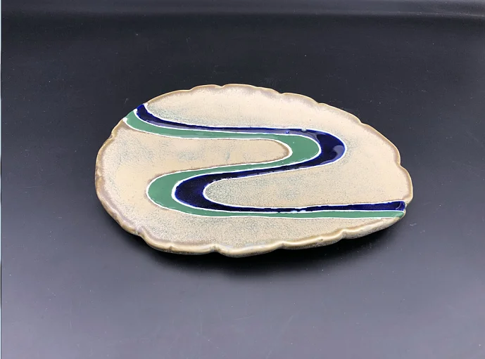 

Ceramic Oval Disk Sashimi Plate Bone Dish Zhawu Plate Kebabs Plate Salad Plate Multi-Purpose Plate Dessert Plate Fruit Plate