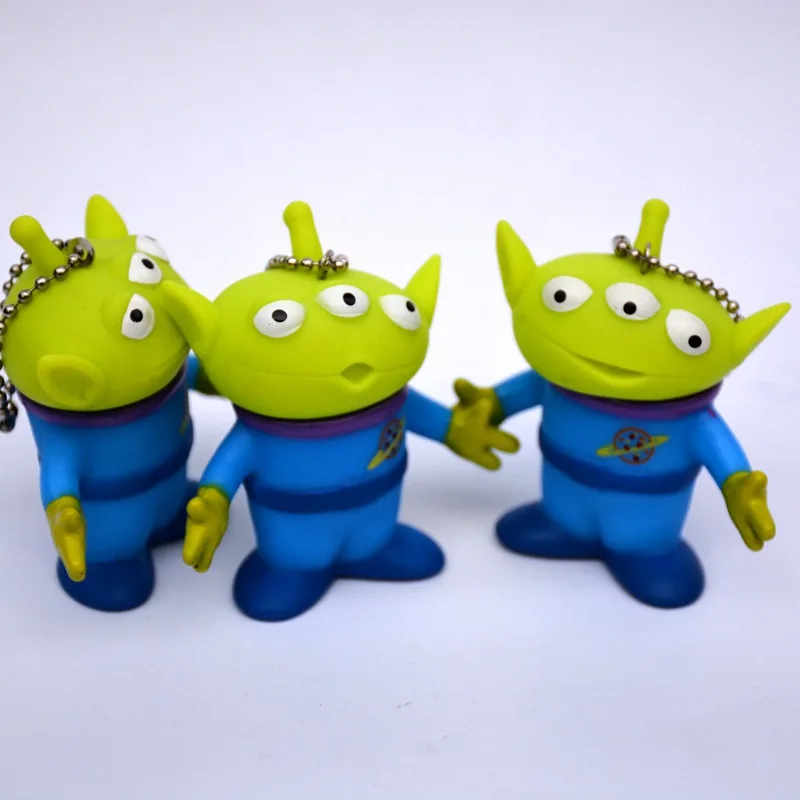 Toys 7cm Cute Alien Pvc Statue Model Doll Ornaments Kids Christmas Gift