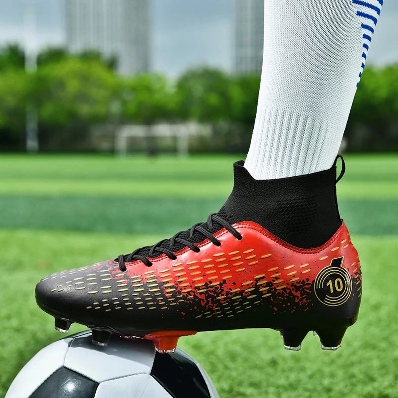 

Quality Football Boots Cleats Wholesale C.Ronaldo Durable Light Comfortable Soccer Shoes Outdoor Genuine Futsal Studded Sneakers