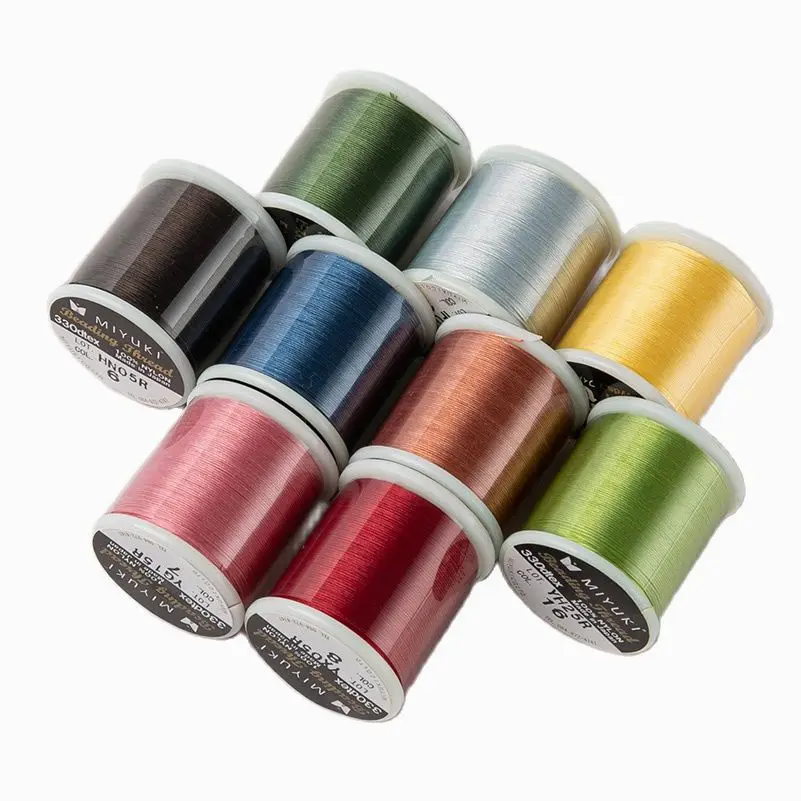 

Original Miyuki Beading Thread 330Dtex 50Yards/Roll Japanese 100% Nylon Thread For Bead Work