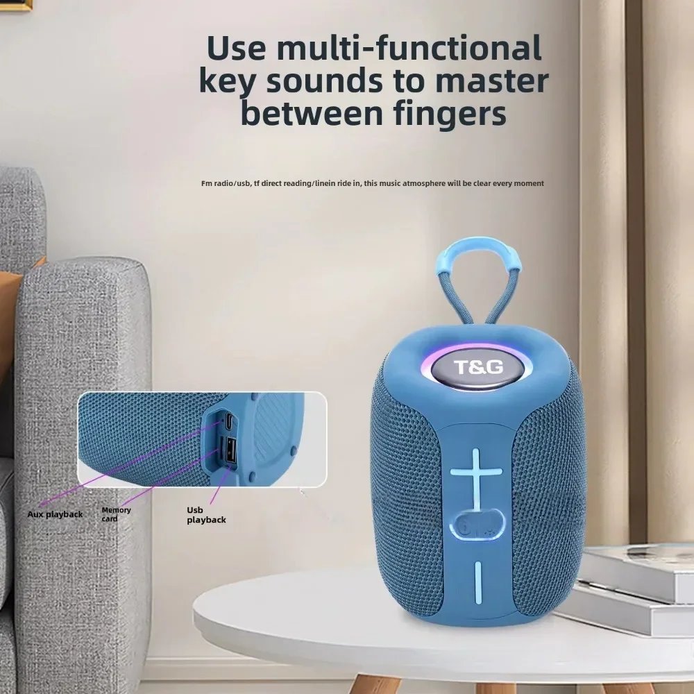 НОВЫЙ TG658 Портативный Bluetooth-динамик Беспроводной сабвуфер Колонка Мини Бас FM TF BT