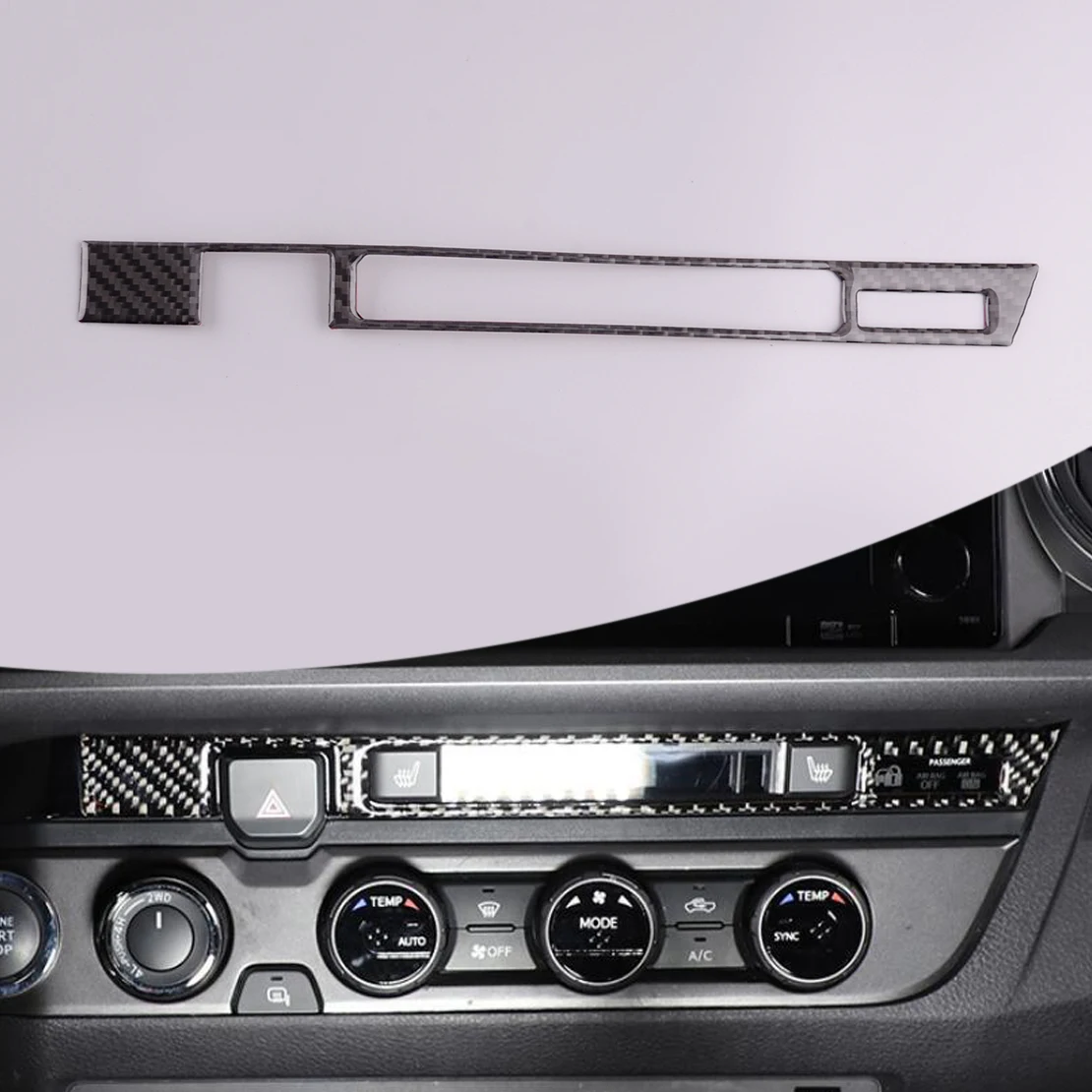 

Предупреждение ительный аварийный выключатель света, обрезанная рамка, черное углеродное волокно, подходит для Toyota Tacoma 2016 2017 2018 2019 2020 2021 2022