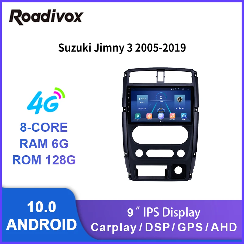 

9" android 10.0 car radio for Suzuki Jimny 3 2005-2019 video gps navigation player multimedia autoradio stereo head unit