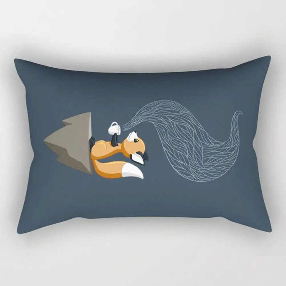 

Наволочка полиэстер велюр милый мультфильм 30x50 см