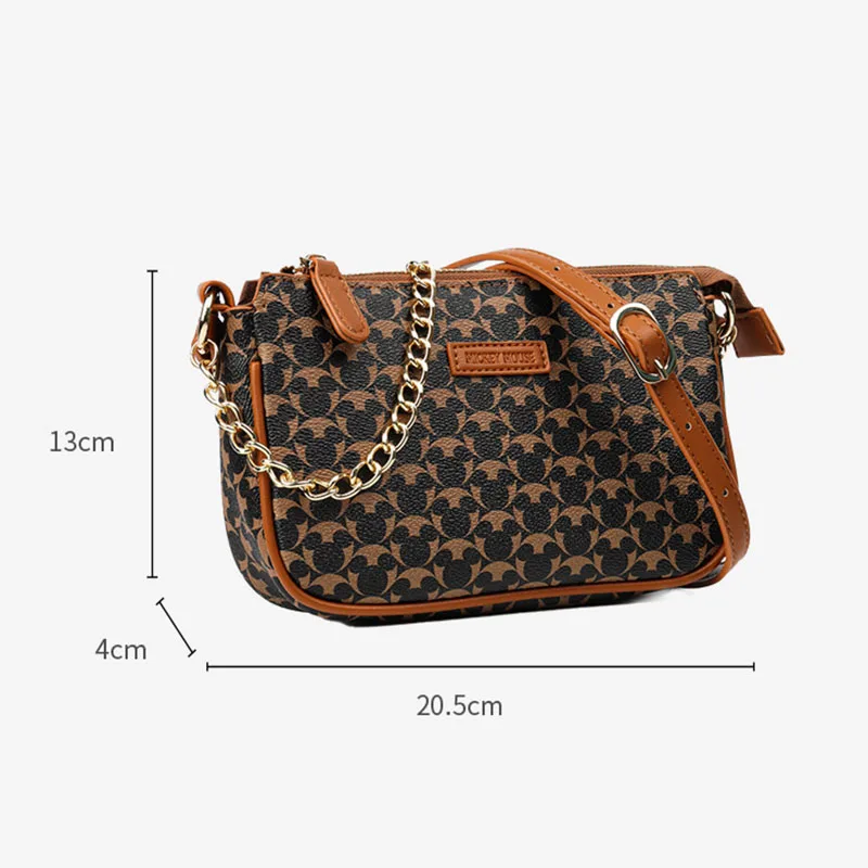 Disney Ladies Shoulder Bag for Women Girls Luxury Designer Crossbody Bag Mickey Mouse Purse Portable Fashion Free Shipping