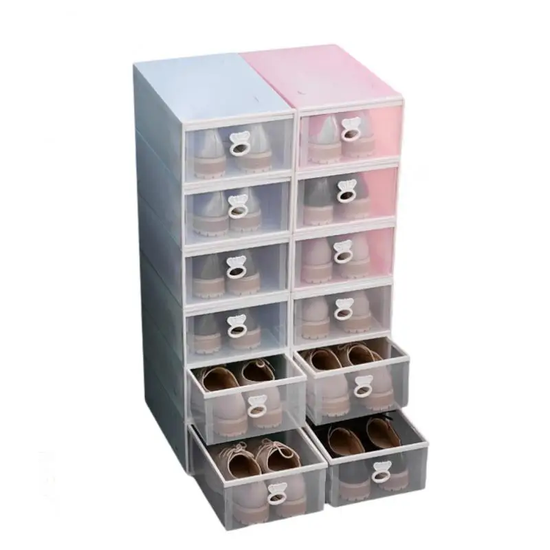 

Drawer Shoe Box High Quality Environmentally Friendly Household Accessories Shoes Organizers Shoe Basket Transparent Stackable