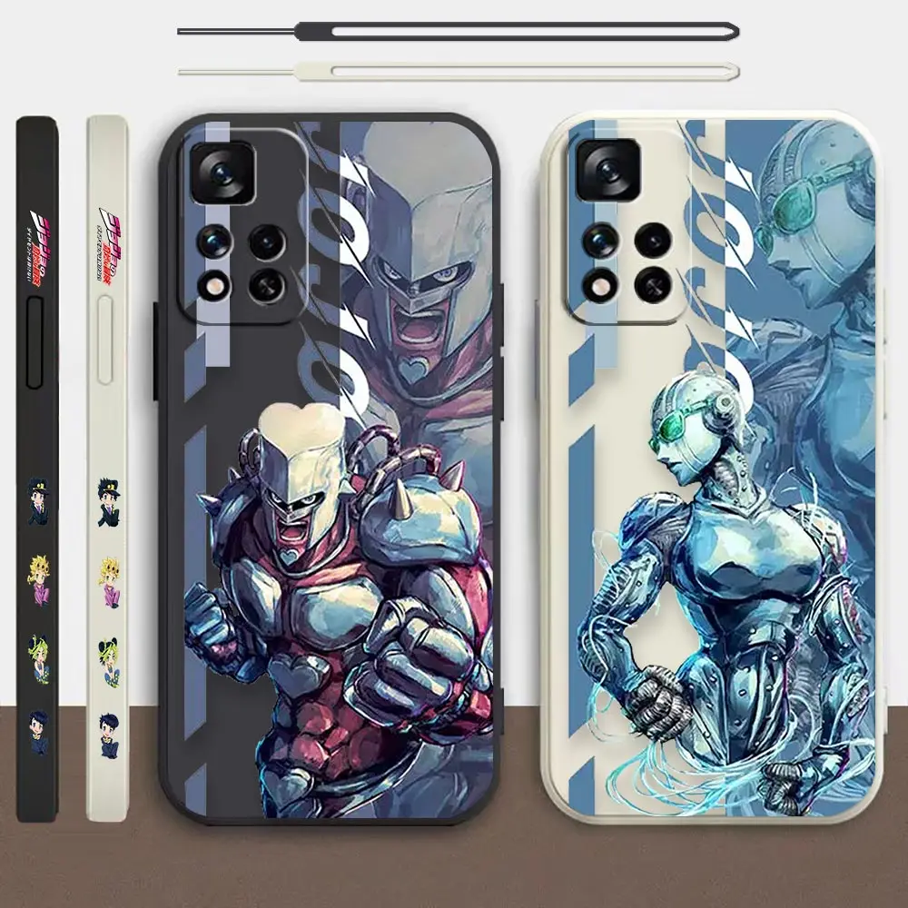 

JoJo's Bizarre Adventur Cartoon Case For Redmi K60E K60 K50 K40S K40 K30 K20 12C 10C 9A 9 8A 8 10X 10A 10 Pro 4G 5G Liquid Cover