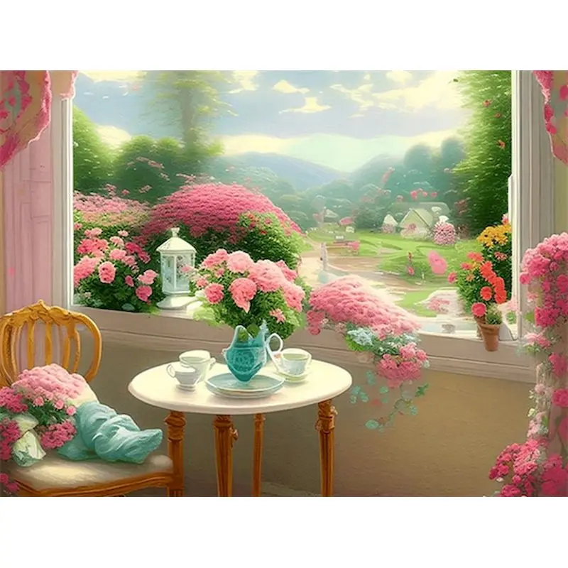 Картины По Номерам Купить Окно