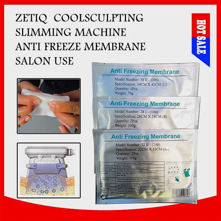 

2023 Salon Home Use 100Pcs 70G Frostbite Protective Cryo Lipo Freeze Fat Anti- Freezeing Membrane Cool Gel Pad